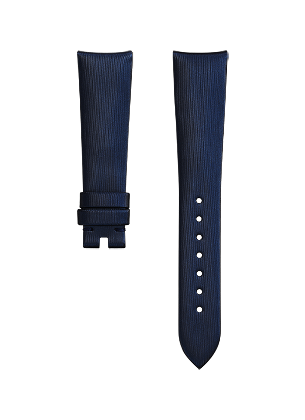 Two-piece strap Technological‑satin blue strap with pin buckle - 032CWZ009997