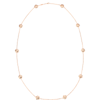 Omega Flower 頸鏈, 18K紅金, 蛋面切割珍珠貝母 - 庫存量 N81BGA0204005