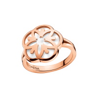 Omega Flower Ring, 18K red gold, Mother-of-pearl cabochon - SKU R603BG07001XX