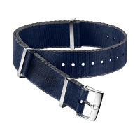 Polyamide blue strap, grey-bordered - SKU 031CWZ007885
