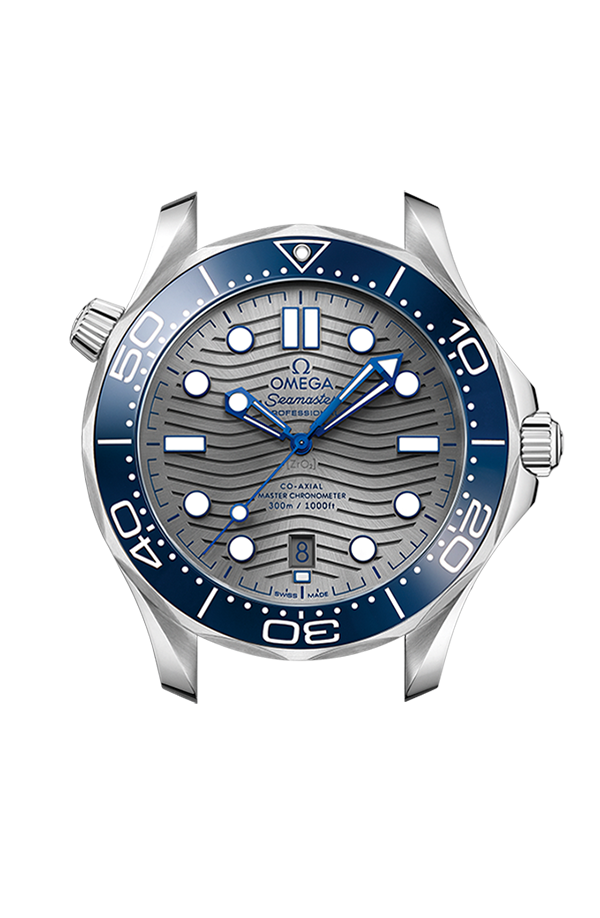 Watch head of 海馬系列 潛水300米 42毫米, 不銹鋼 配襯 橡膠表帶 - 210.32.42.20.06.001