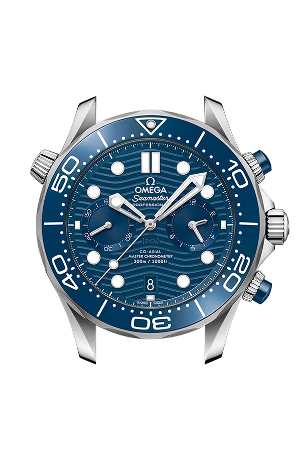 Watch head of 海馬系列 潛水300米 44毫米, 不銹鋼 配襯 不銹鋼表鏈帶 - 210.30.44.51.03.001