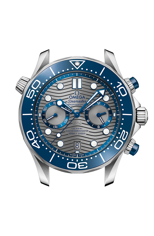 Watch head of 海馬系列 潛水300米 44毫米, 不銹鋼 配襯 不銹鋼表鏈帶 - 210.30.44.51.06.001