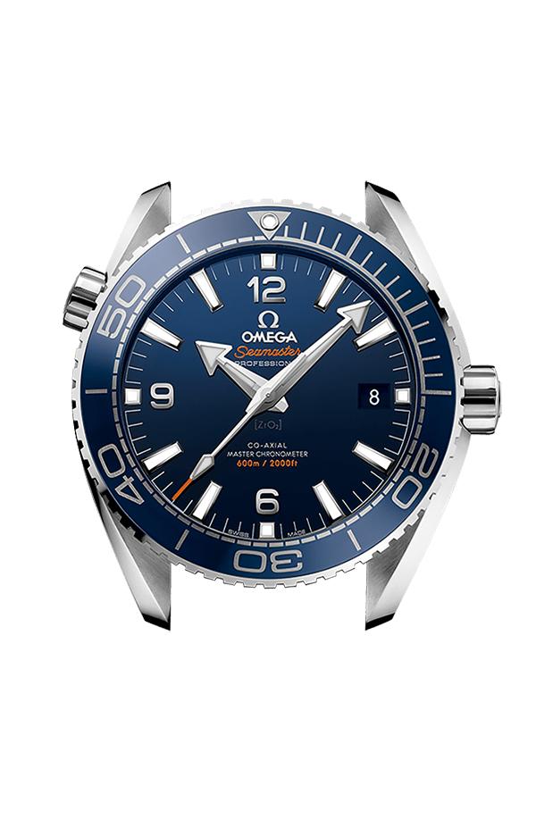 Watch head of 海馬系列 Planet Ocean 600米 43.5毫米, 不銹鋼 配襯 橡膠襯裡皮表帶 - 215.33.44.21.03.001