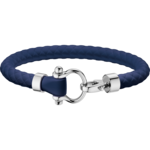 Omega Aqua Bracelet, Blue rubber, Stainless steel - B34STA0509002