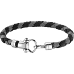 Omega Aqua Bracelet, Black and grey nylon braided, Stainless steel - BA02CW00001R2