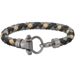 Omega Aqua Sailing bracelet in brushed titanium and braided nylon - BA02CW0000203