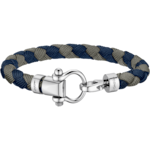 Omega Aqua Sailing bracelet in stainless steel and braided nylon - BA02CW0000303