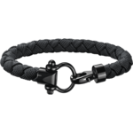 Omega Aqua Bracelet, Black braided nylon, Stainless steel - BA05CW0000203