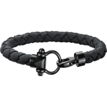 Omega Aqua 手鏈/手鐲/手帶, 黑色編織尼龍, 不銹鋼 - BA05CW0000203