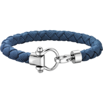 Omega Aqua 手鏈/手鐲/手帶, 藍色編織尼龍, 不銹鋼 - BA05CW0000303