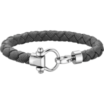 Omega Aqua Sailing Bracelet, Grey braided nylon, Stainless steel - BA05CW0000403