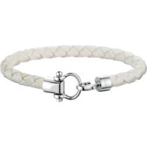 Omega Aqua Sailing Bracelet, Stainless steel, white braided nylon - BA05CW00004R2