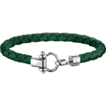 Omega Aqua Bracelet, Green braided nylon, Stainless steel - BA05CW00005R2