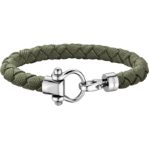 Omega Aqua Sailing Bracelet, Kaki braided nylon, Stainless steel - BA05CW0000603