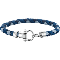 Omega Aqua Sailing bracelet in stainless steel and multicolour braided nylon - BA05CW00006R2