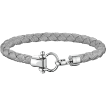 Omega Aqua Bracelet, Grey braided nylon, Stainless steel - BA05CW00009R2