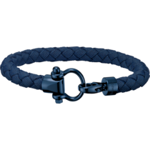 Omega Aqua Sailing Bracelet, Blue braided nylon, Stainless steel with blue CVD - BA05CW0001803