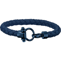 Omega Aqua Bracelet, Blue braided nylon, Stainless steel with blue CVD - BA05CW0001803