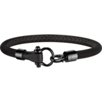 Omega Aqua Bracelet, Stainless steel with DLC coating and black rubber - BA05ST00001R2