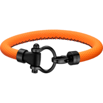 Omega Aqua Sailing Bracelet, Orange rubber, Stainless steel - BA05ST0000803