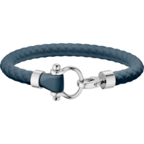 Omega Aqua 手鏈/手鐲/手帶, 藍色橡膠, 不銹鋼 - BA05ST0001003