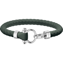 Omega Aqua Bracelet, Green rubber, Stainless steel - BA05ST0001103