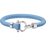 Omega Aqua Bracelet, Blue rubber, Stainless steel - BA05ST0001203