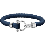 Omega Aqua Sailing bracelet in stainless steel and dark blue rubber - BA05ST0001303