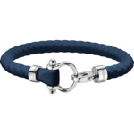 Omega Aqua Bracelet, Dark blue rubber, Stainless steel - BA05ST0001303