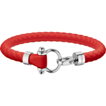 Omega Aqua Bracelet, Red rubber, Stainless steel - BA05ST0001403