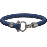Omega Aqua 手鏈/手鐲/手帶, 藍色橡膠, 鈦金屬 - BA05TI0000203