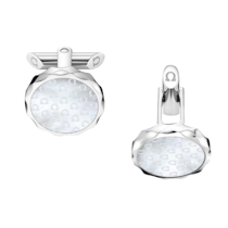 Omega Aqua Cufflinks, Mother-of-Pearl, Stainless steel - C93STA0504105