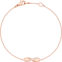 Aqua Swing Bracelet, 18K red gold, Diamonds