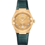 Constellation 29 mm, yellow gold on leather strap - 131.53.29.20.58.001