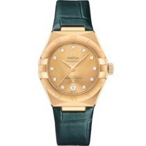 Constellation 29 mm, yellow gold on leather strap - 131.53.29.20.58.001