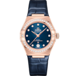 Constellation 29 mm, Sedna™ gold on leather strap - 131.58.29.20.53.002