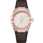 Constellation 39 mm, steel - Sedna™ gold on leather strap - 131.23.39.20.02.001