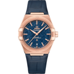 Constellation 39 mm, Sedna™ gold on leather strap - 131.53.39.20.03.001