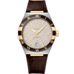 Constellation 41 mm, steel - yellow gold on leather strap - 131.23.41.21.06.002