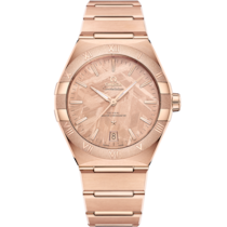 Pink dial watch on Sedna™ gold case with Sedna™ gold bracelet - Constellation 41 mm, Sedna™ gold on Sedna™ gold - 131.50.41.21.99.002