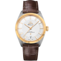 Constellation Globemaster 39 mm, steel - yellow gold on leather strap - 130.23.39.21.02.001