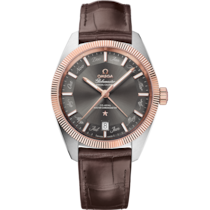 Constellation 41 mm, steel - Sedna™ gold on leather strap - 130.23.41.22.06.001