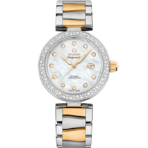 De Ville Ladymatic 34 mm, steel - yellow gold on steel - yellow gold - 425.25.34.20.55.003