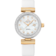 De Ville 34 mm, steel - yellow gold on leather strap - 425.27.34.20.55.003