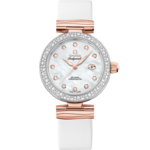 De Ville 34 mm, steel - Sedna™ gold on leather strap - 425.27.34.20.55.004