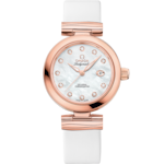 De Ville 34 mm, Sedna™ gold on leather strap - 425.62.34.20.55.004