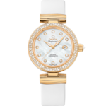 De Ville 34 mm, yellow gold on leather strap - 425.67.34.20.55.007