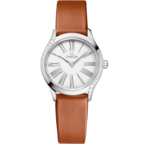 De Ville 26 mm, steel on leather strap - 428.17.26.60.04.004