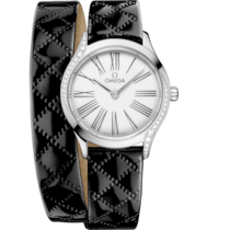 De Ville 26 mm, steel on leather strap - 428.17.26.60.04.007